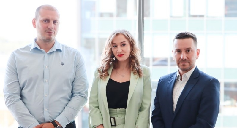 From the left: Jacek Lelek, Magdalena Zelazko, Dominik Niemczyk. Photo: Euroclear